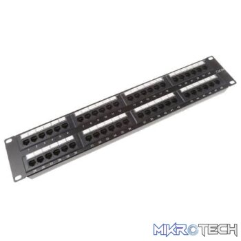 48 Port CAT6 UTP Patch Panel  Networking